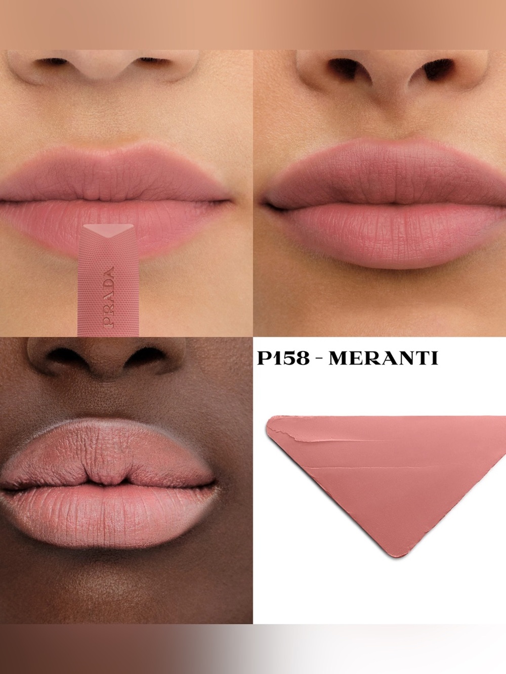 New Prada Monochrome Lipstick - Soft Matte P158 Meranti - Picture 4 of 7